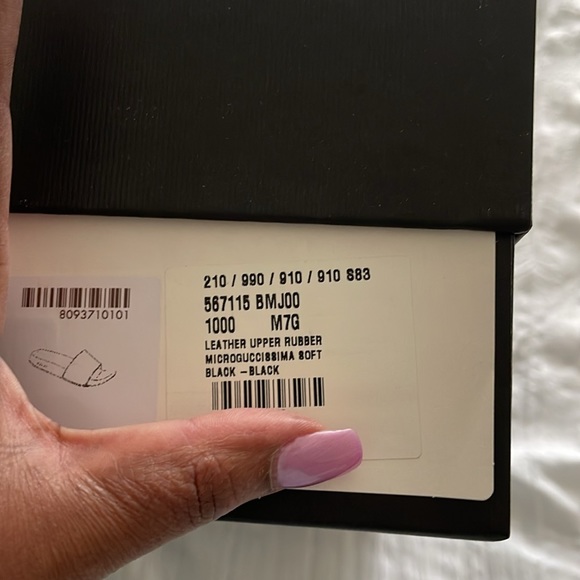 Authentic Gucci Guccissima Black Slide - Picture 8 of 8